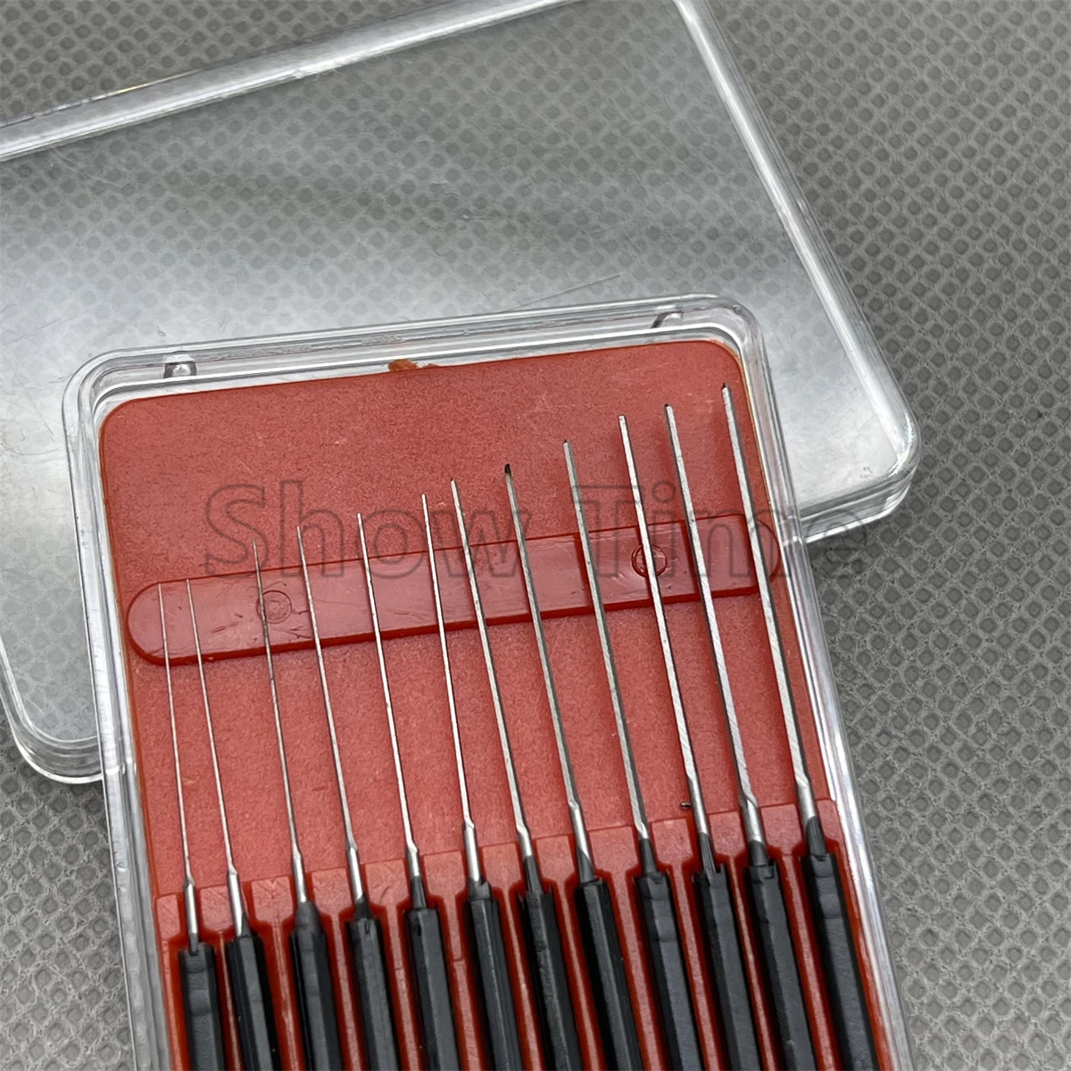 

Watch repair tool Swiss horotec 02.155 extra fine twist needle / repair and enlarge part hole for watchmaker