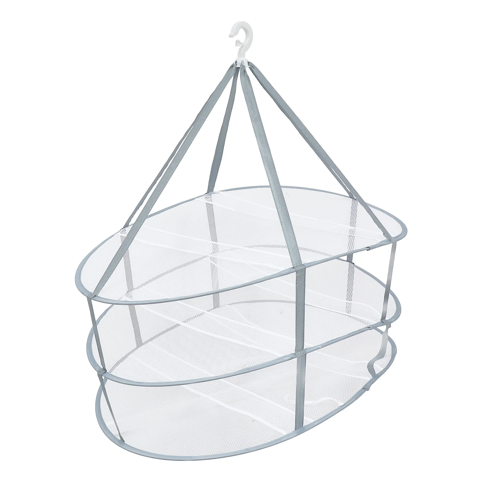 

1Pc Clothes Net Basket Collapsible Mesh Basket Mesh Laundry Rack Sweater Drying Rack Hanging Dry Net Folding Hanger Rack