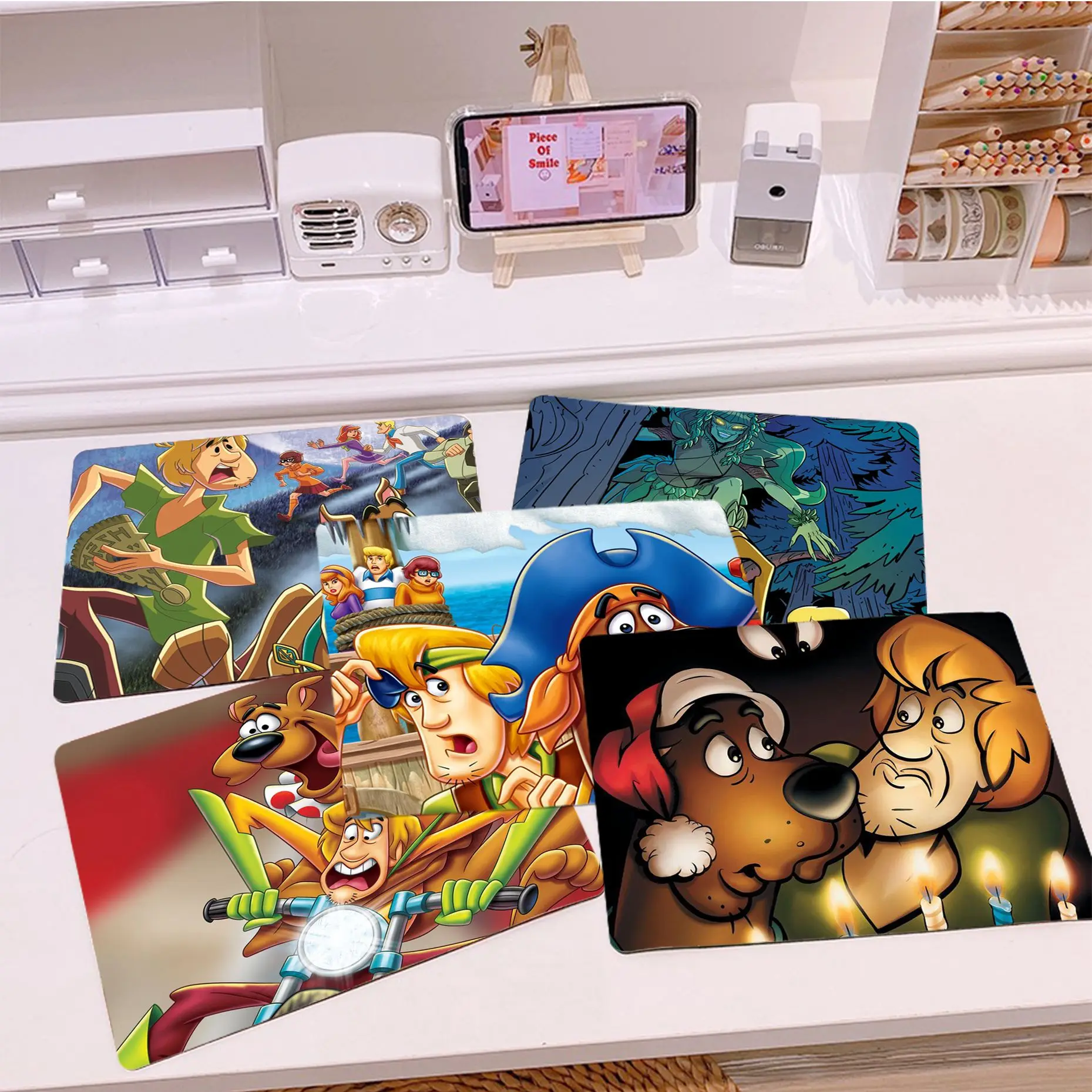 

S-Scooby-Anime-Doo Mousepad Anti-Slip Keyboard Mat Table Mat Students Gabinete PC Gamer Desktop Mouse Pad For Teen Girls Bedroom