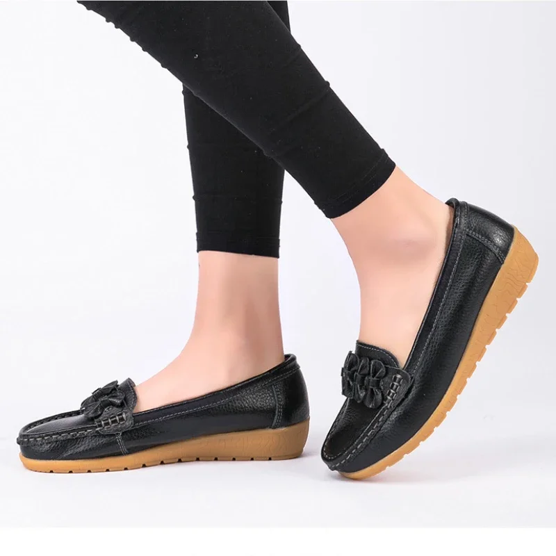Женская обувь повседневные женские лоферы без шнуровки на плоской подошве