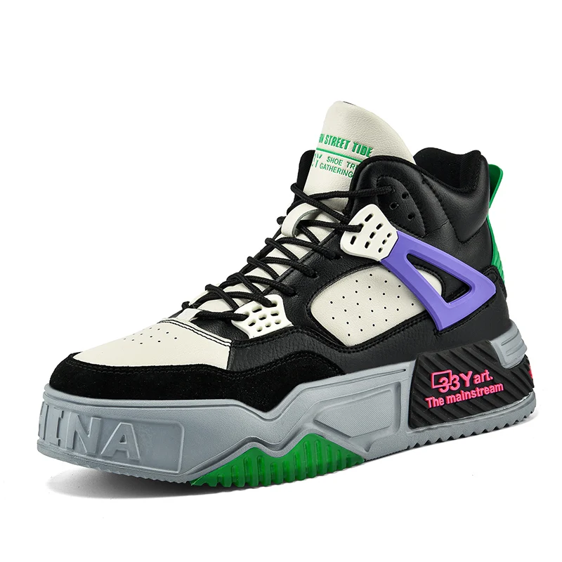 Men's Casual High Top Sneakers Basketball Shoes