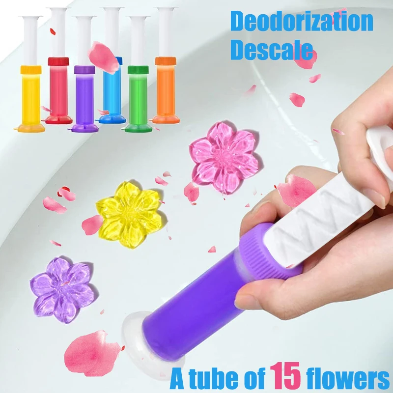

Flower Aromatic Toilet Cleaner Gel Deodorant Cleaner Toilet Fragrance Remove Odors Clean Leaves No Traces Home Cleaning Tools