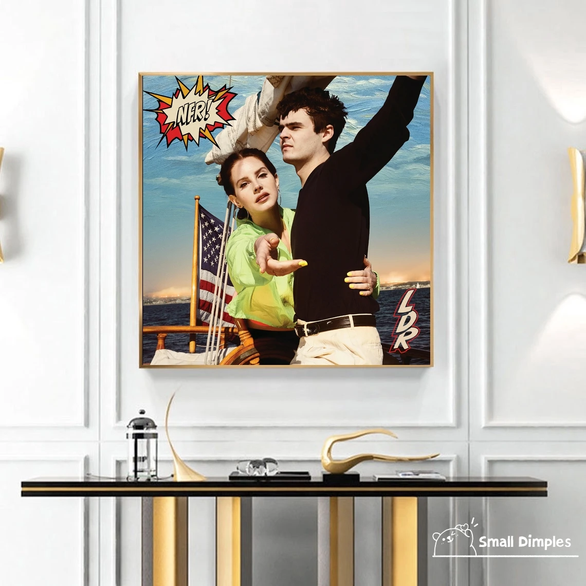 Лана Дель Рей Норман Роквелл Музыкальный Альбом Плакат Холст Художественный
