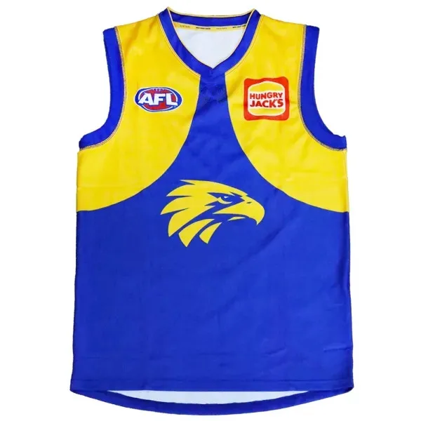 

2022/23 WEST COAST EAGLES HOME GUERNSEY Размер S-M-L-XL-XXL-3XL-4XL-5XL трикотажа для регби