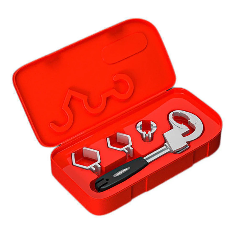 

Multifunctional Bathroom Wrench Kit Sink Water Pipe 80MM Large Opening Adjustable Manual Wrench Special Repair Tools Set