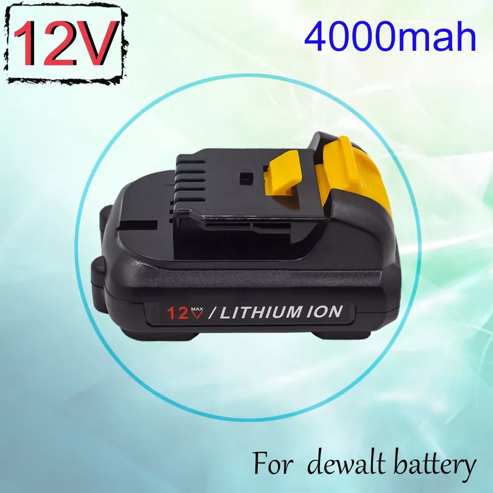 

For Dewalt 4000mAh 4AH 12V MAX Li-ion DCB120 DCB121 DCB123 DCB125 DCD710 DCF813 DCF815 DCF610 DCB100 DCT410S
