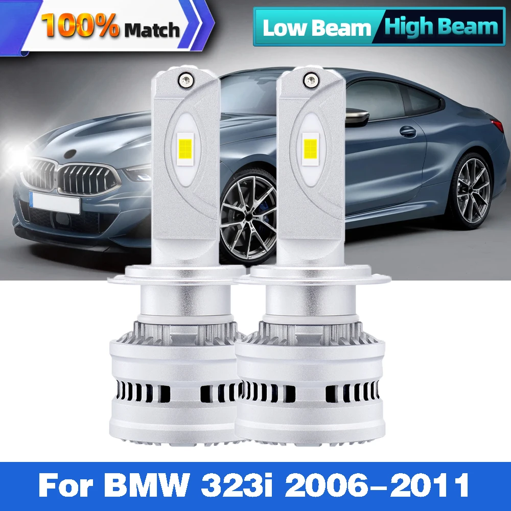 

30000LM 120W H7 Car LED Headlights Bulbs Turbo LED CSP Chip Canbus Auto Headlamp 6000K White 12V 24V For BMW 323i 2006-2011