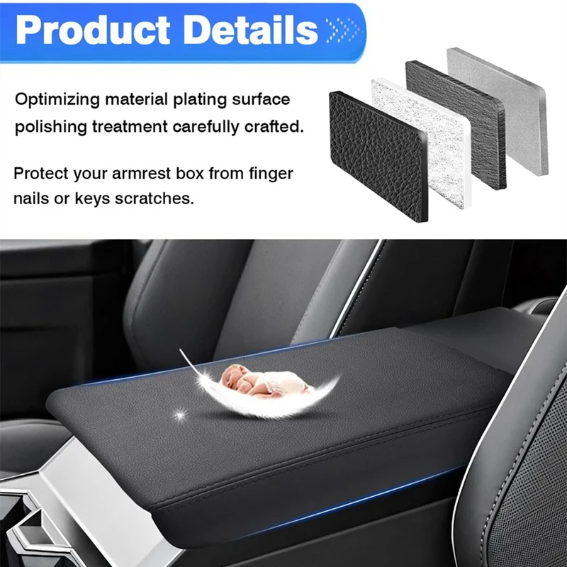Обложка центральной консоли для Tesla Cybertruck 2024 аксессуары подлокотника защита от