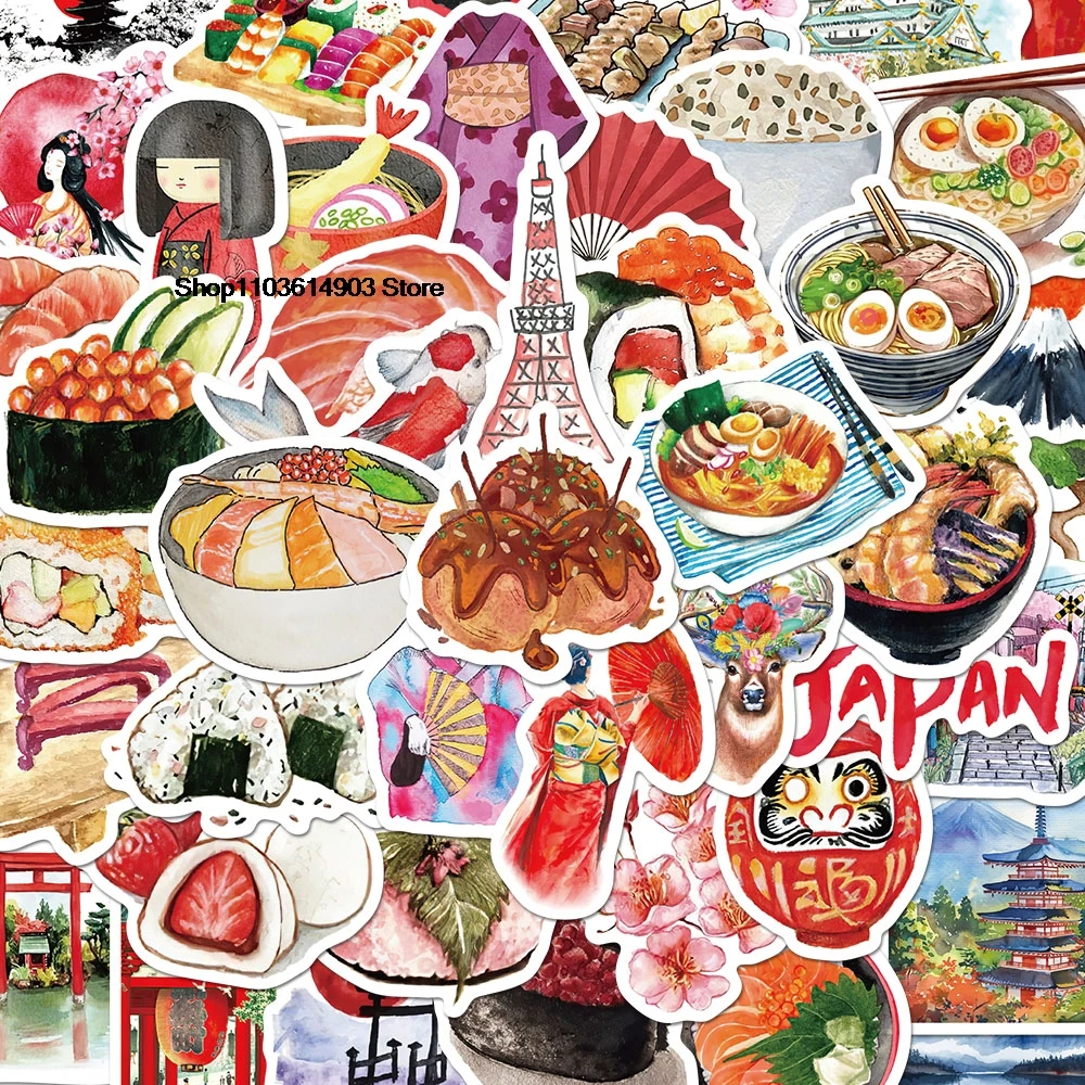 64 шт. Стикеры для ноутбука и скейтборда