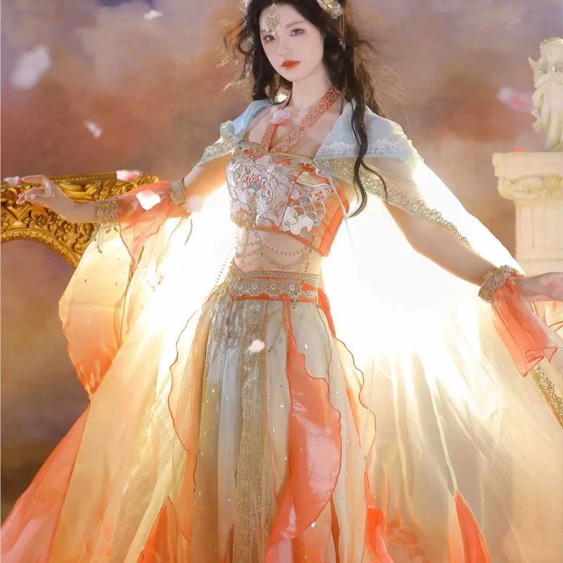 Экзотическое платье-лента длиной до талии с вертикальной вышивкой