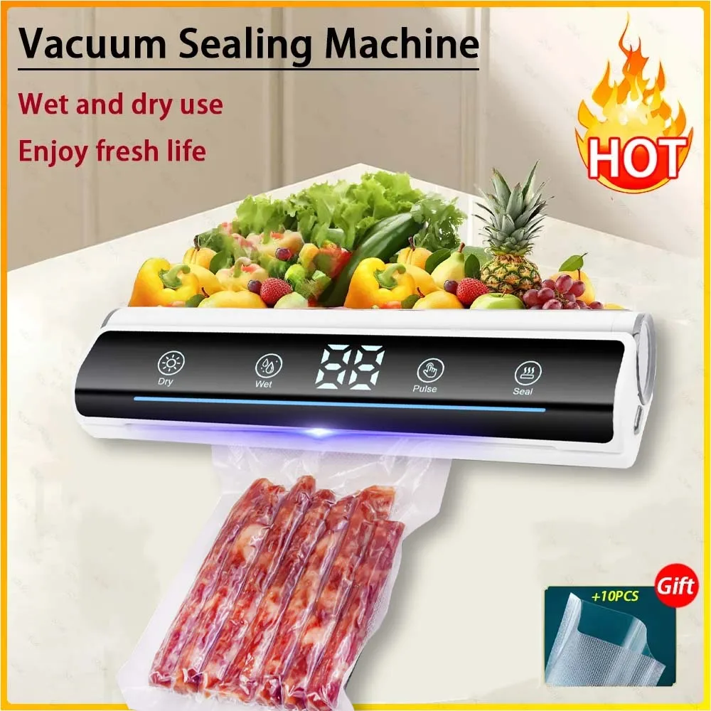 Кухонный вакуумный упаковщик с голосовыми подсказками Машина для вакуумной