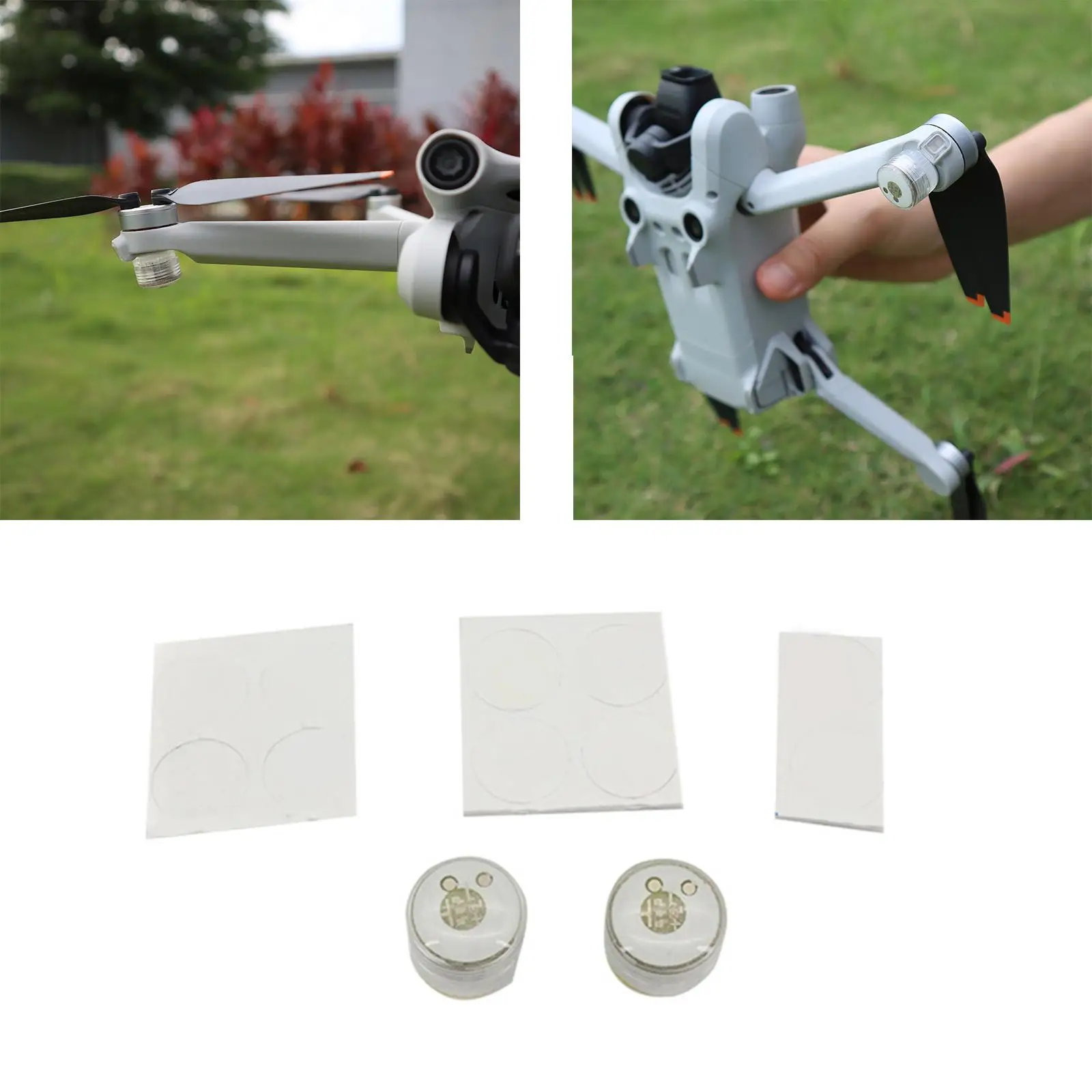 

2x Drone Night Flying Light Night Navigation Recognition Landing Safely LED Flash Lamp for DJI Mini 3 Pro Accessories