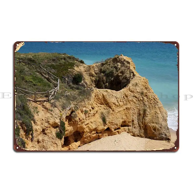 Typical Algarve Beach Metal Plaque Wall Decor Party Plates Club Customize Club Tin Sign Poster