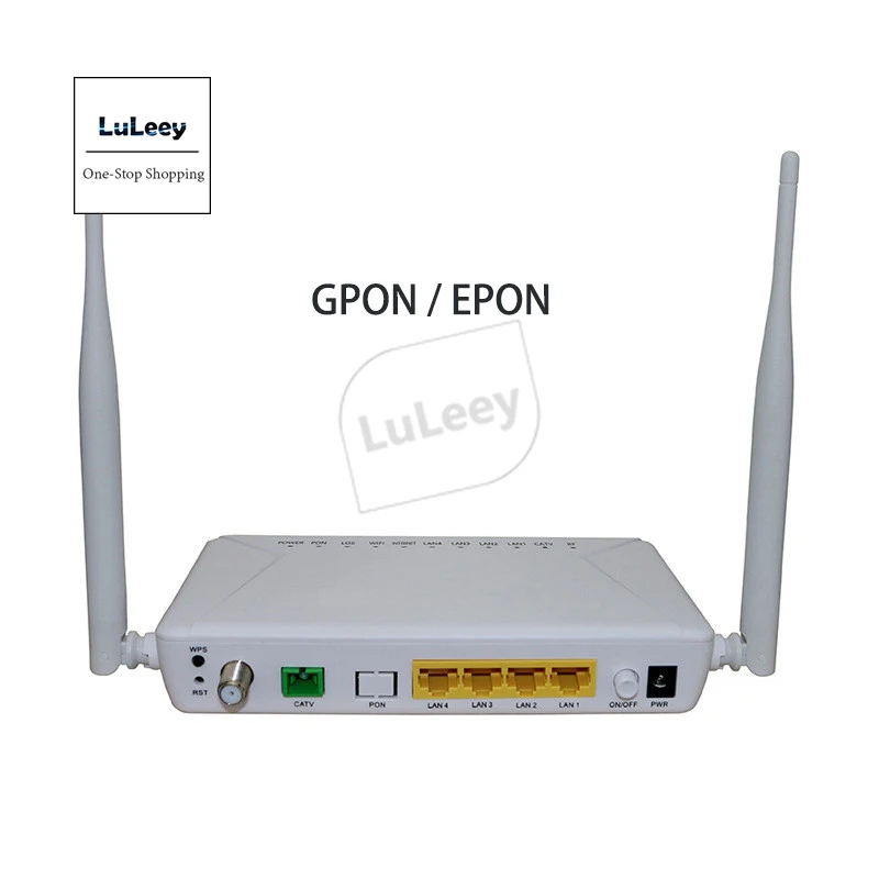 Гигабитный 4-портовый 2 5G ONU GPON/EPON 1GE 3FE WIFI CATV FTTH маршрутизатор с английским