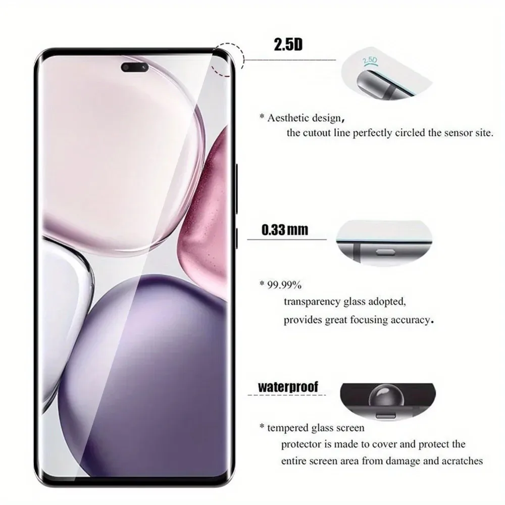 Фото Защитное стекло на весь экран (2 шт.) для Honor Magic 8 7 6 Pro Lite X9a X9b X9c, закаленное стекло для Honor 600 500 400 Pro 300 200 100 №3
