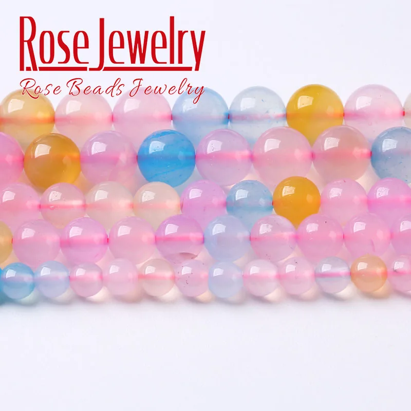 

Natural Colorful Agates Stone Beads Onyx Round Loose Beads For Jewelry Making Diy Charms Bracelets Accessories 4 6 8 10 12mm 15"