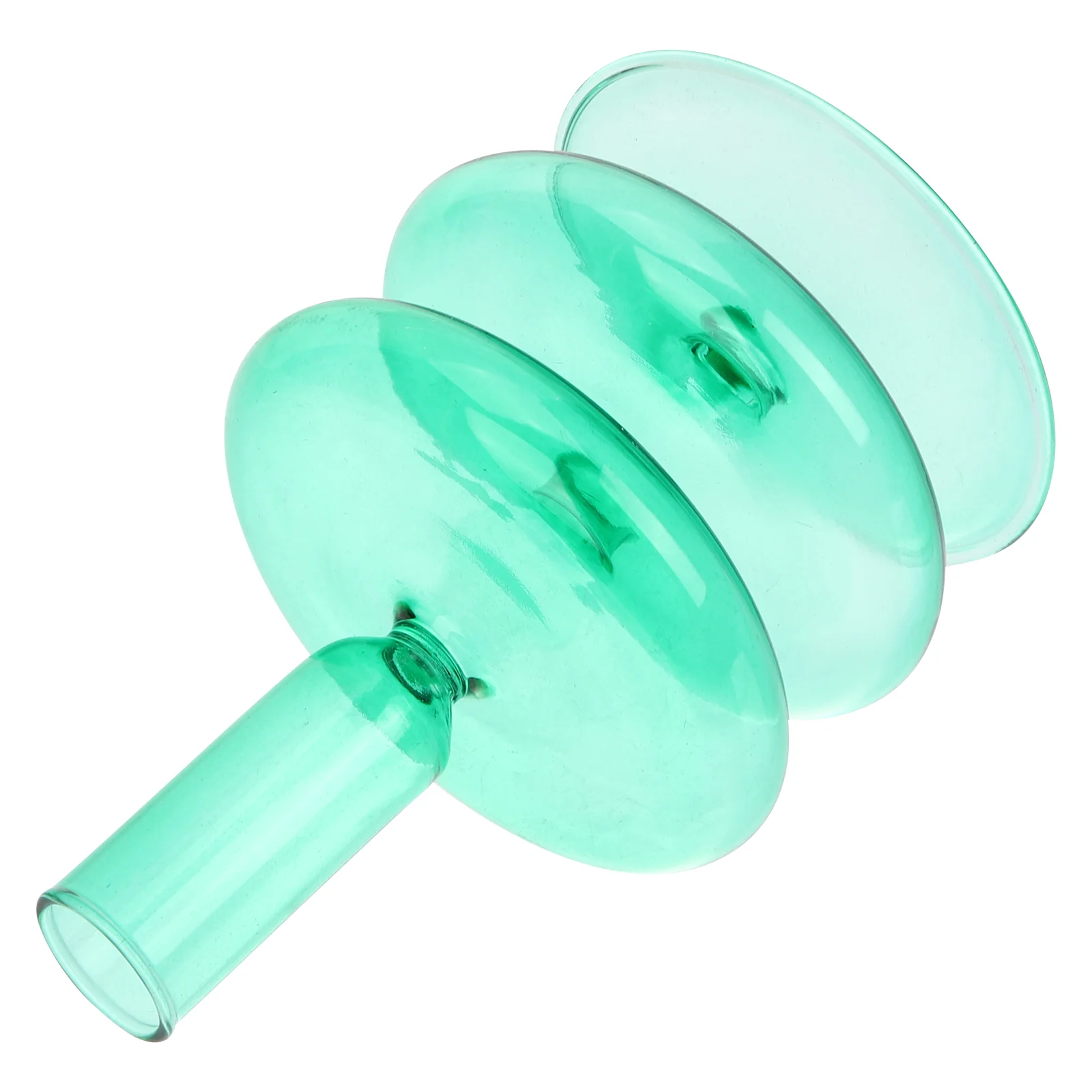 

Glass Pillar Holder Taper Holder for St. Patrick Wedding Festival Decor