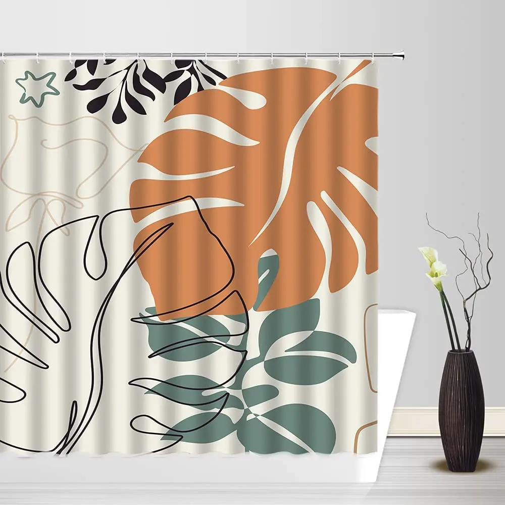 Рождественская Фотоштора для душа олень картина маслом зимний пейзаж сосновый