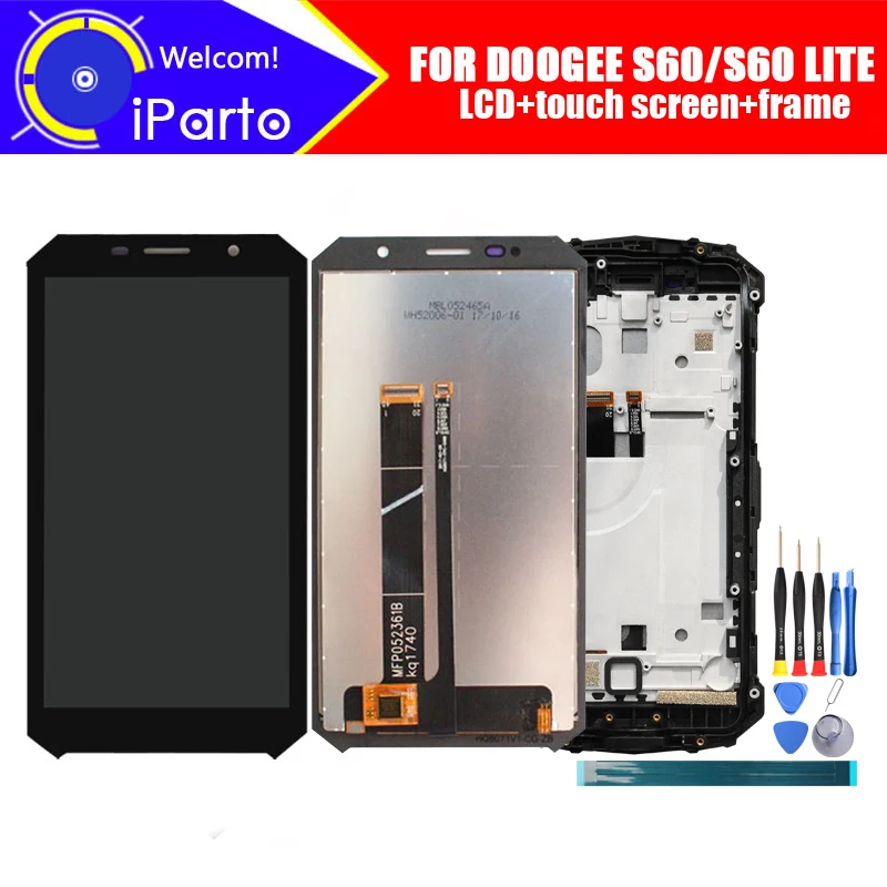 

5.2 inch Doogee S60 LCD Display+Touch Screen Digitizer Assembly 100% Original New LCD+Touch Digitizer for S60 LITE+Tools