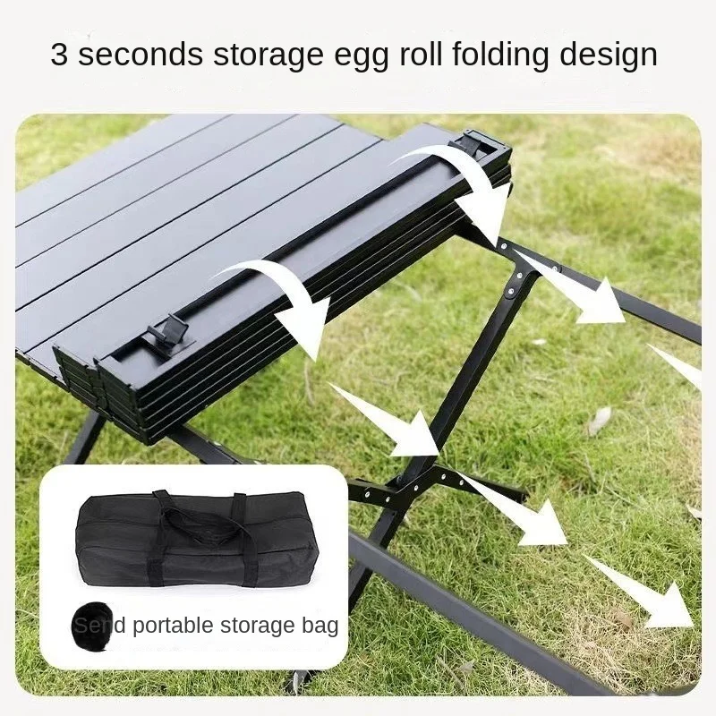 Стол-рулон для яиц из углеродистой стали простой складной столик портативное