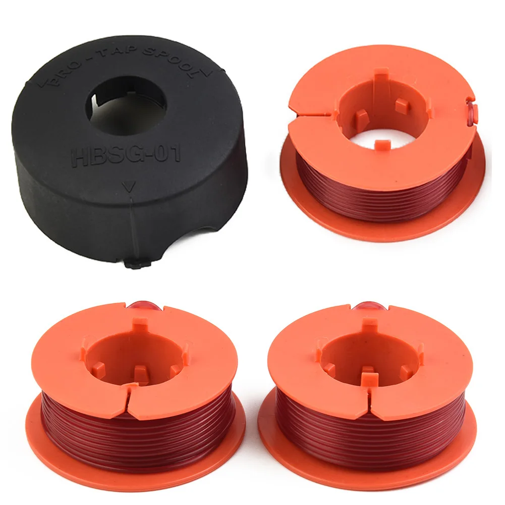 

Spools Cap Kit For BOSCH ART 23 26 30 Combitrim Easytrim Pro-Tap Spool Line F016800175 8m Length Spool 1.6mm Diameter Garden