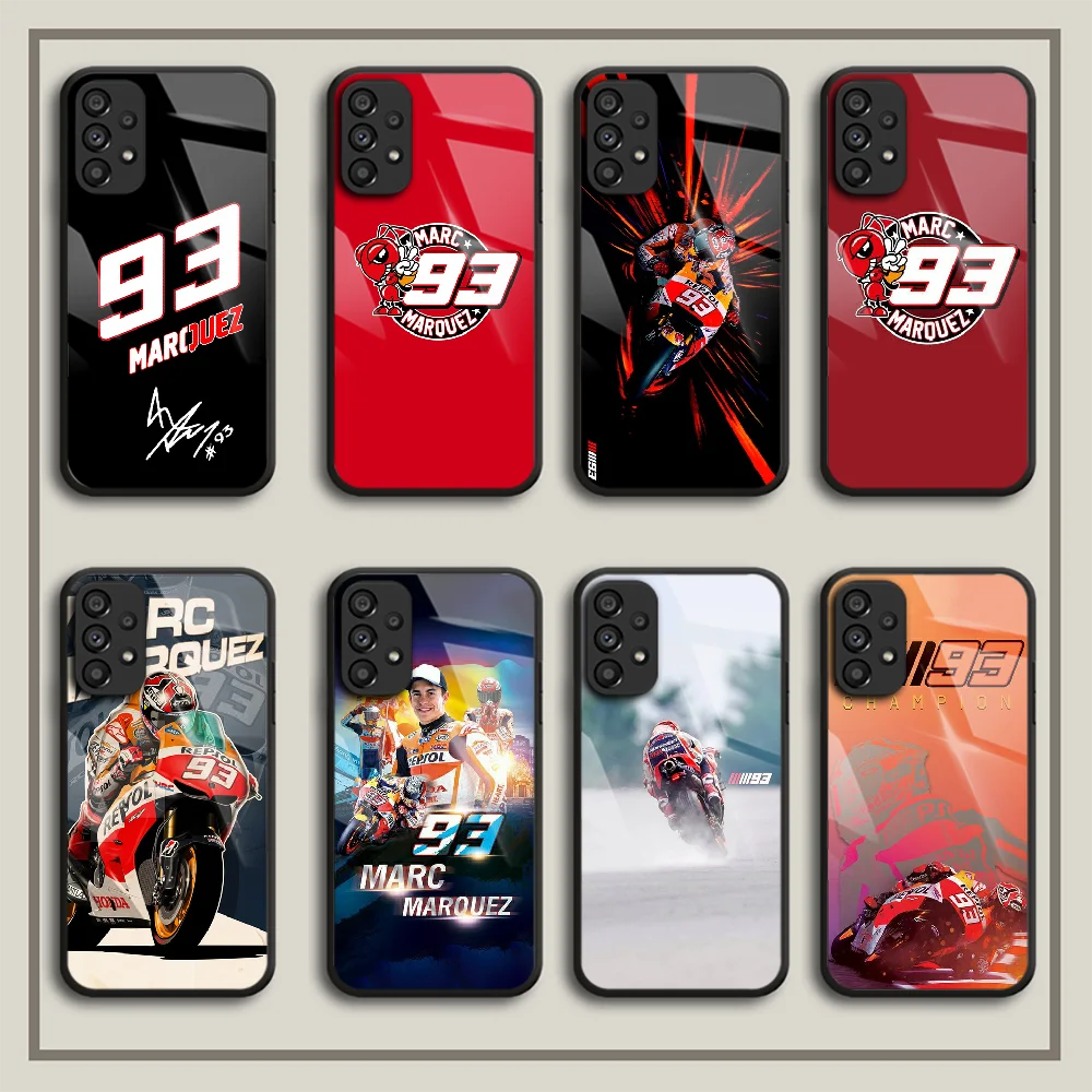 

Marc Marquez Moto Tempered Glass Phone Case Cover For Samsung Galaxy Note A S 10 12 13 20 21 22 32 33 51 52 53 71 Fe Plus Ultra