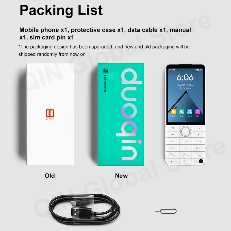 НОВЫЙ смартфон Qin F22 Pro с сенсорной клавиатурой, MTK Helio G85, Duoqin, Wi-Fi, 3,54 дюйма, 6 ГБ ОЗУ, 64 ГБ ПЗУ, восьмиядерный процессор, Bluetooth 5.0, глобальная версия Google Phone (art.: 3920dcb4db21c) - 3920dcb4db21c