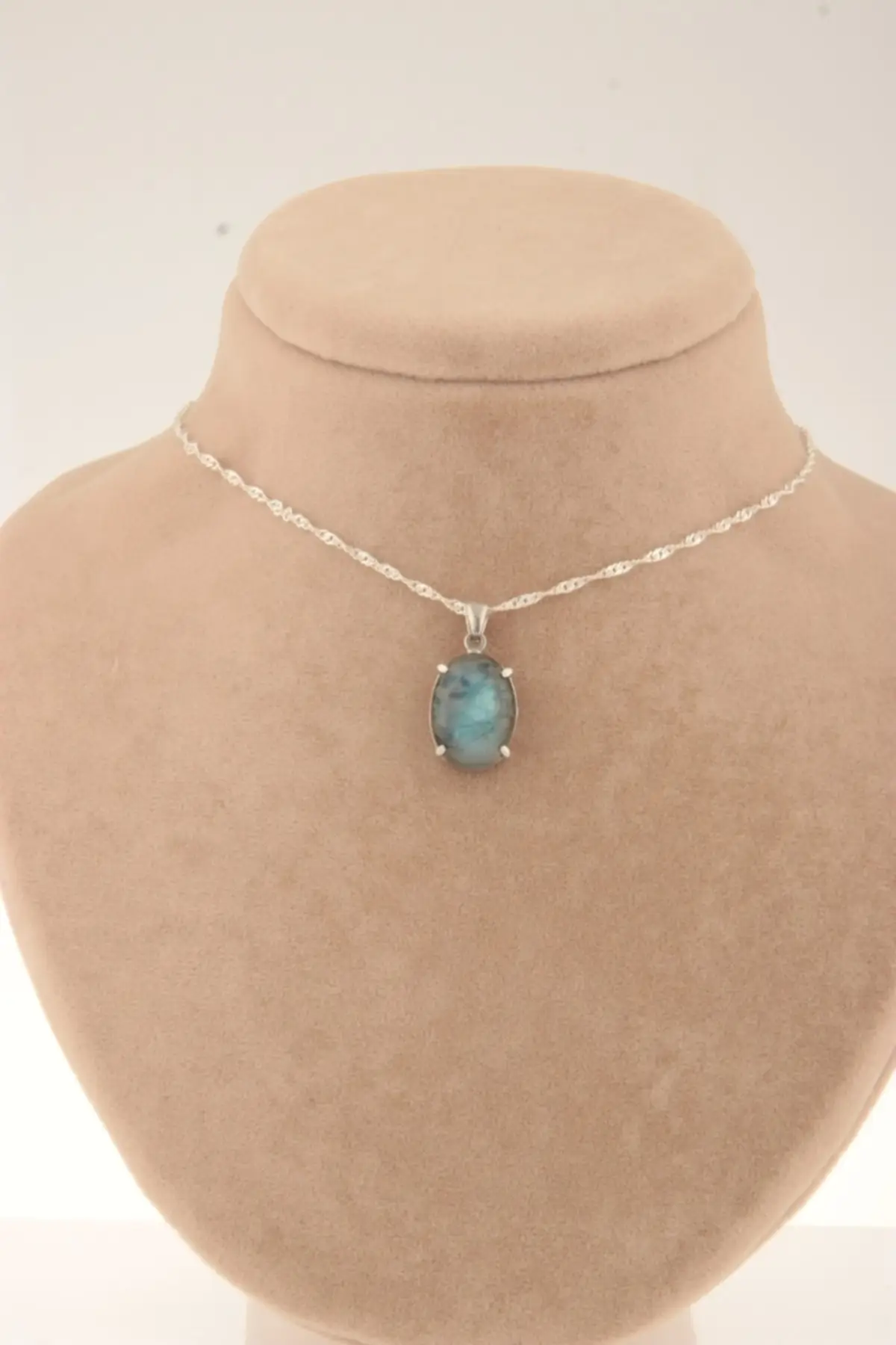 

Ожерелье из натурального камня лабрадорит, металлические камни, бижутерия, ювелирные изделия и аксессуары