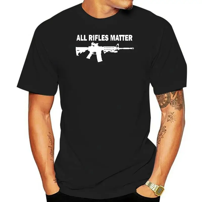 

OS Down Lime - All Rifles Matter Black AR-15 Tactical Gun T Shirt cotton tshirt men summer fashion t-shirt euro size