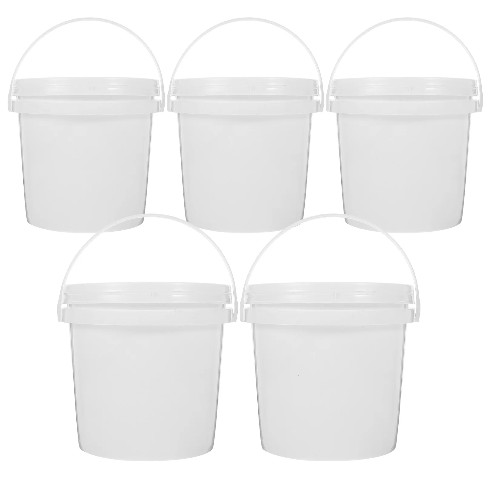 

5 Pcs Containers Food Fishing Water Pail Plastic Bucket Dormitory