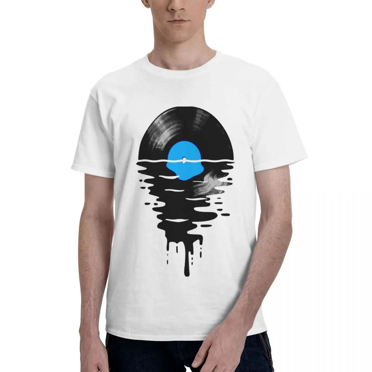 

Vinyl LP Music Record Sunset 13 Tshirt Hot Sale Adult T-shirt Humor Graphic Home Top quality Crewneck Eur Size