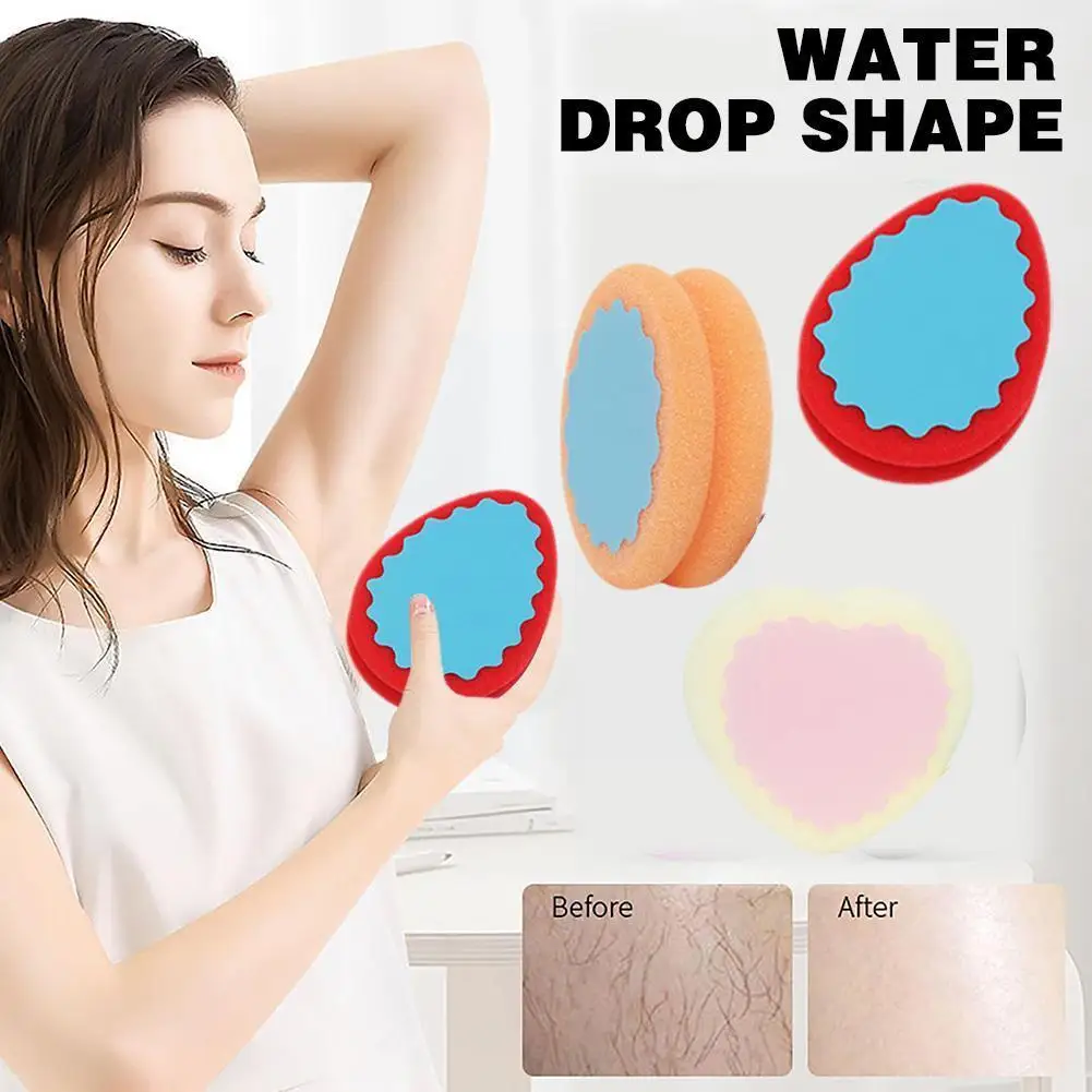 

1pcs Random Magic Painless Hair Removal Depilation Sponge Pad Save Way To Remove Hair For Not Very Hard Hair Remove Tool A1W0