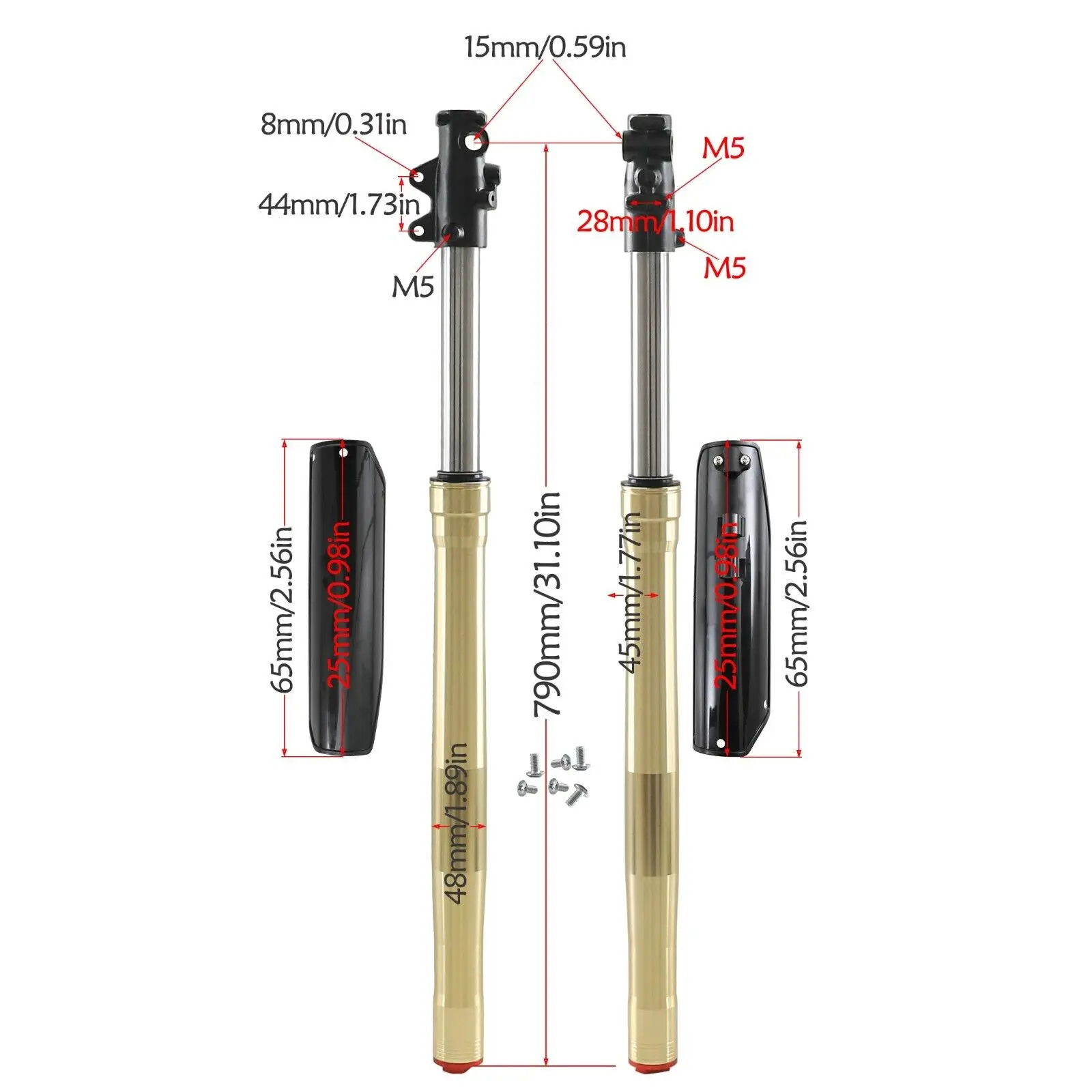 Alignia przedniego widelca TDPRO 790 мм для мотоцикла Taotao Apollo 150 200 250 куб.см