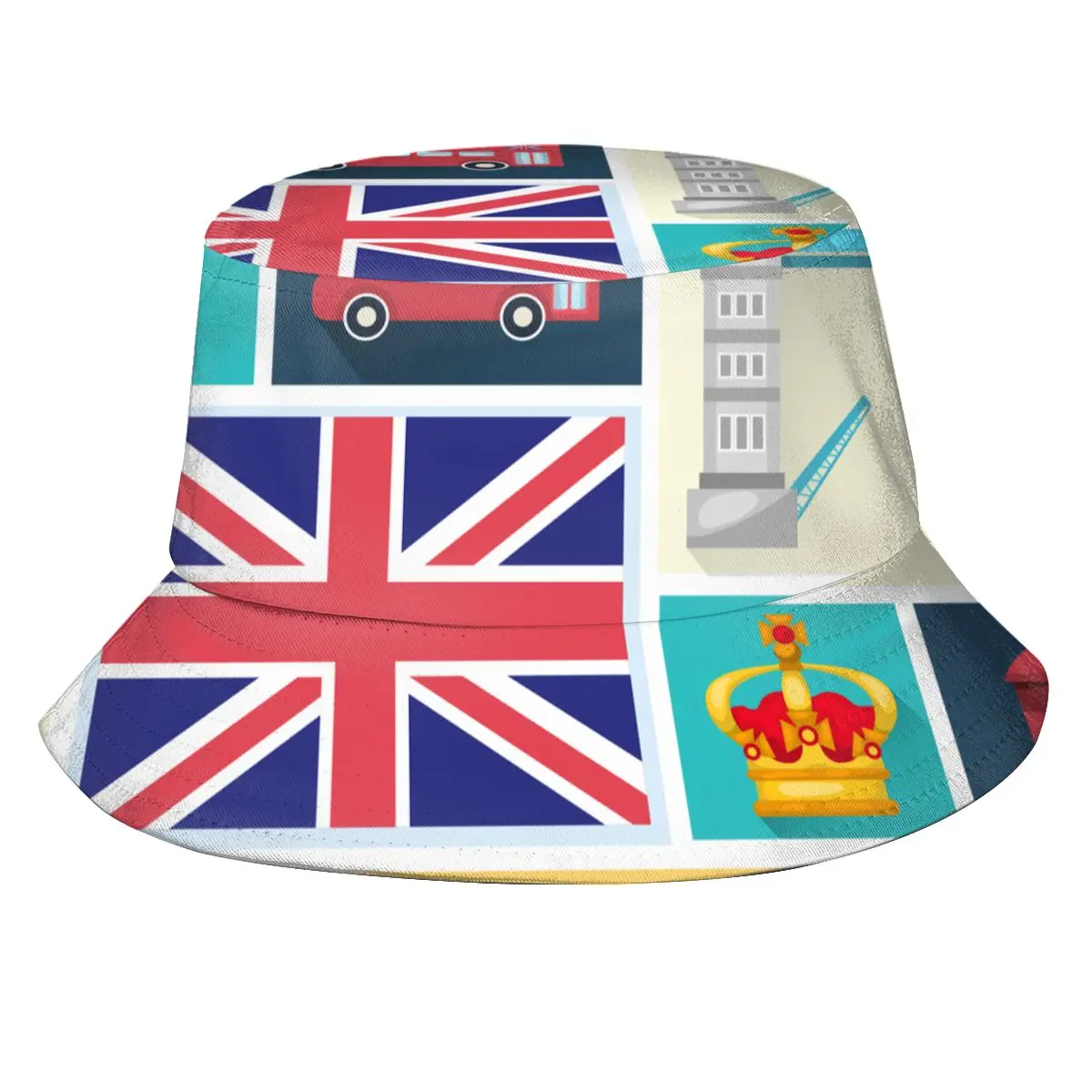 

Новинка, модные Панамы, головные уборы для женщин и мужчин, летние кепки UK London Shade Square Icon