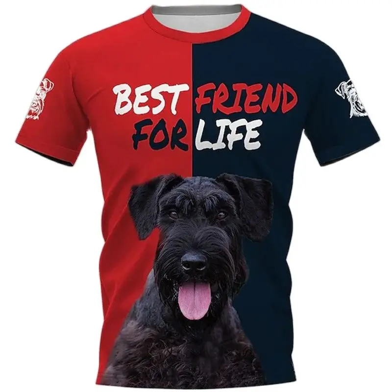

Cute Dog Animal Print T Shirt Men Women Fun Pet Pattern Casual Sports Short Sleeve Tops Plus Size Loose Crew Neck Tees Unisex