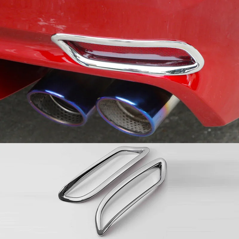 

For Toyota Camry SE XSE 18-19 2* Rear Fog Light Fog Lamp Frame Decorate Cover Trim Car Interior Supplies