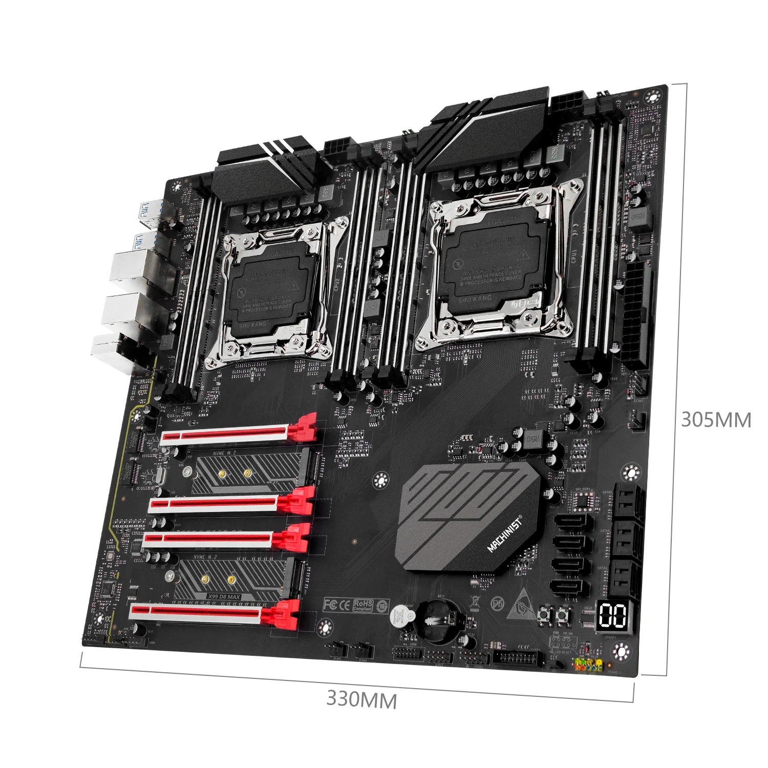 MACHINIST X99 комплект материнской платы с двойным процессором LGA 2011-3 Xeon E5 4620 V4 CPU x 2 шт. +