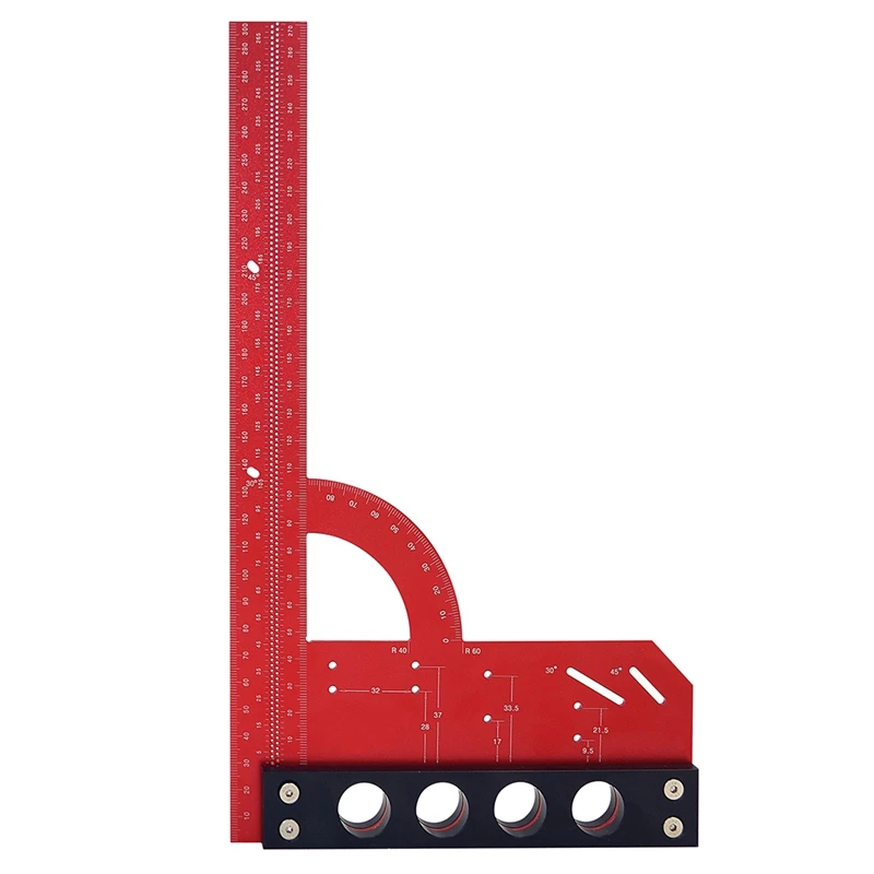 

Multifunctional Angle Ruler Woodworking Angle Scribing Ruler Woodworking Scribing Device Hinge Installation Locator