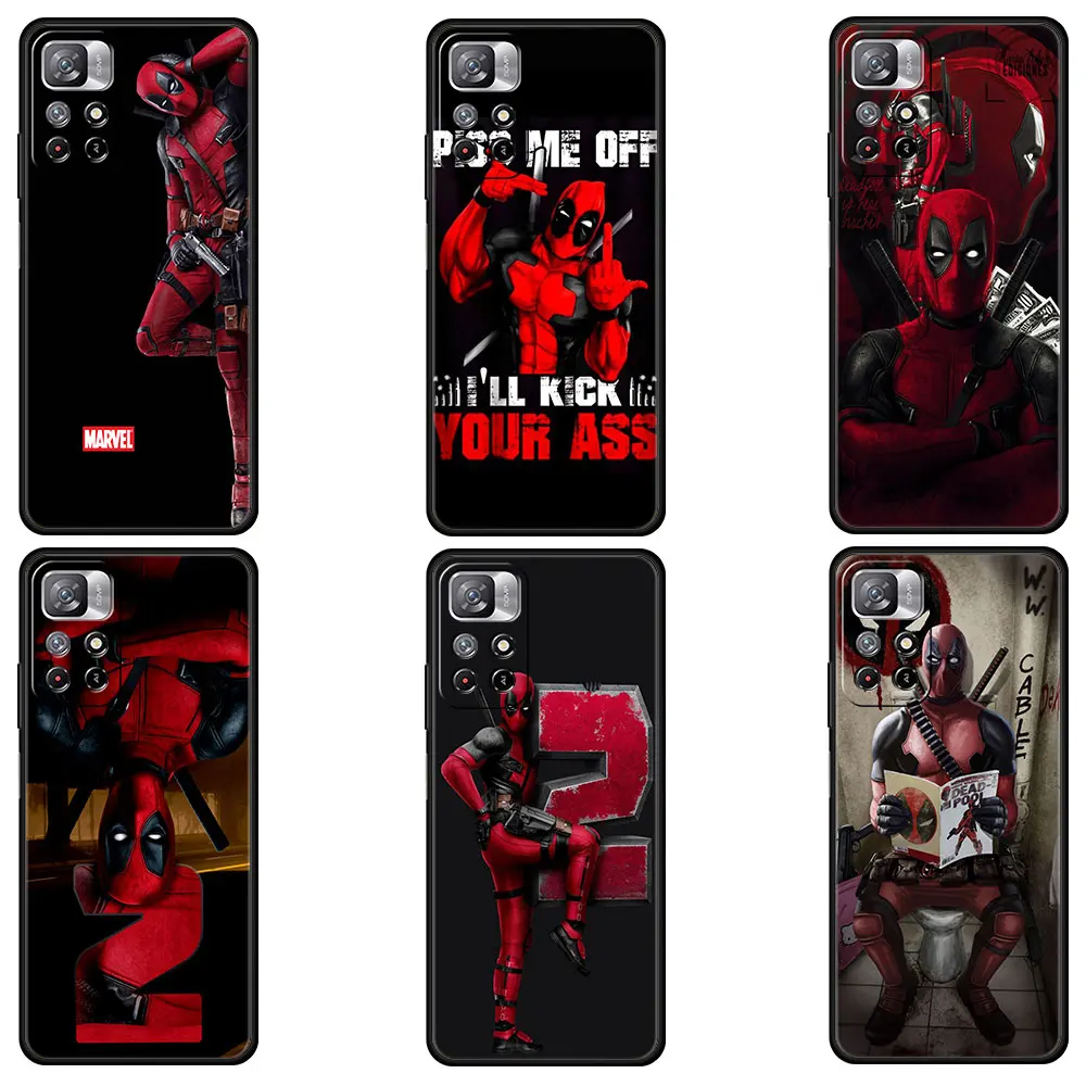 

Deadpool 2 Case for Xiaomi redmi 9 9a 9c 8 k40 Marvel Coque Redmi note 10 11 pro 10pro 9pro 8pro 7 11t 9t 8t 9s Funda