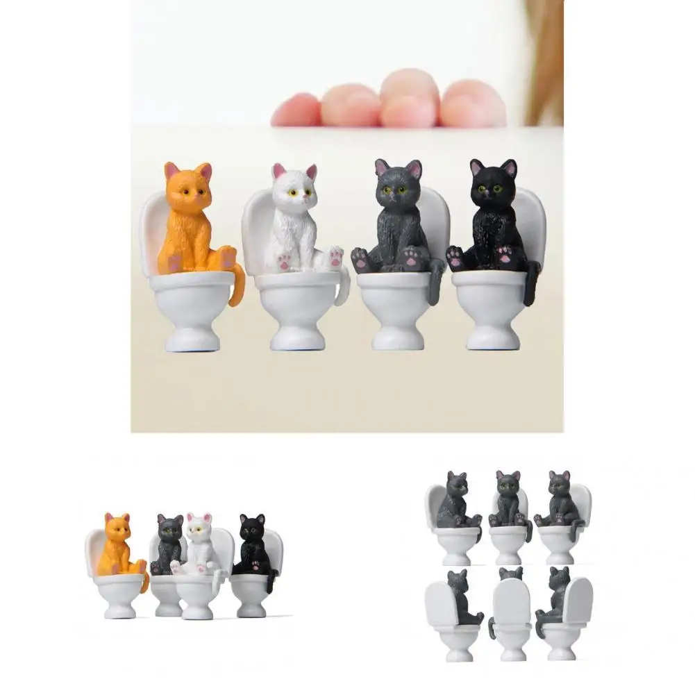 

Useful Tiny Cat Figures Detailed Texture Educational Toy Cat Model Toy Cat Figures
