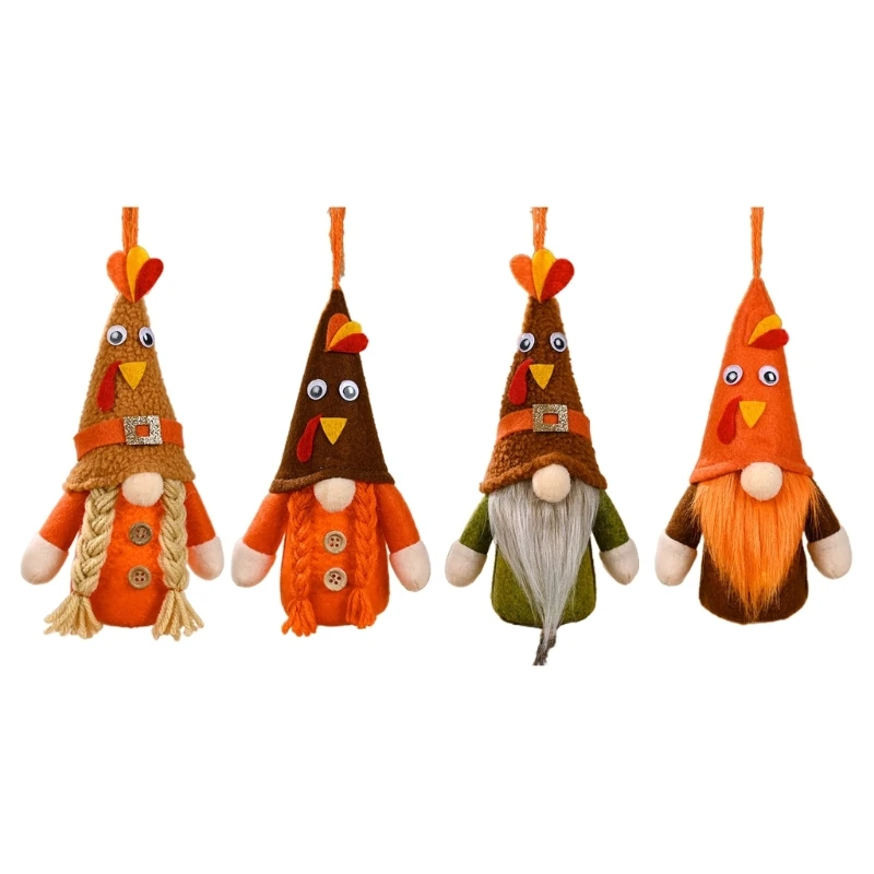

Harvest Festival Hanging Gnome with Light Ornaments Kid Present Dropship