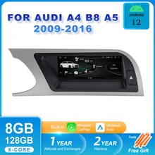 Android 12 8+64GB Car Screen Player For Audi A4 B8 A5 2008-2017 MMI GPS Navi Multimedia Stereo WIFI 4G Google CarPlay Radio 