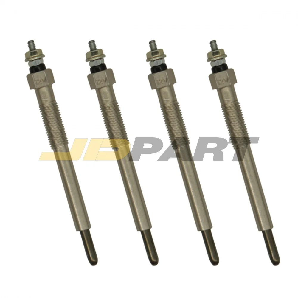 

4 PCS Glow Plug 129008-77800 For Yanmar Engine 4TNV88 Cub Cadet S6032-D S7232-D