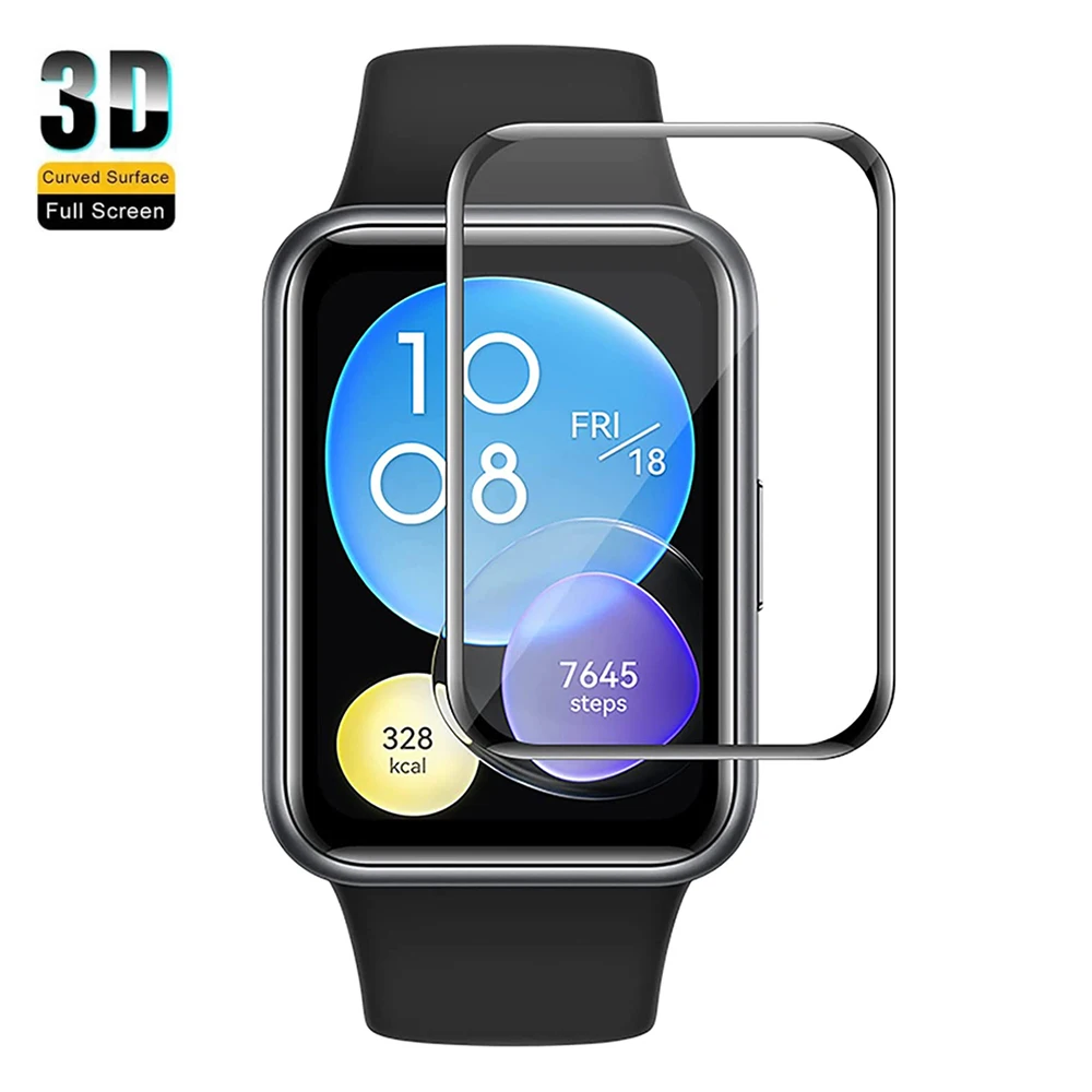 

3D Защитная пленка с закругленными краями для Huawei Watch Fit2 Fit 2, полноэкранная Защитная пленка для Huawei Watch Fit Mini