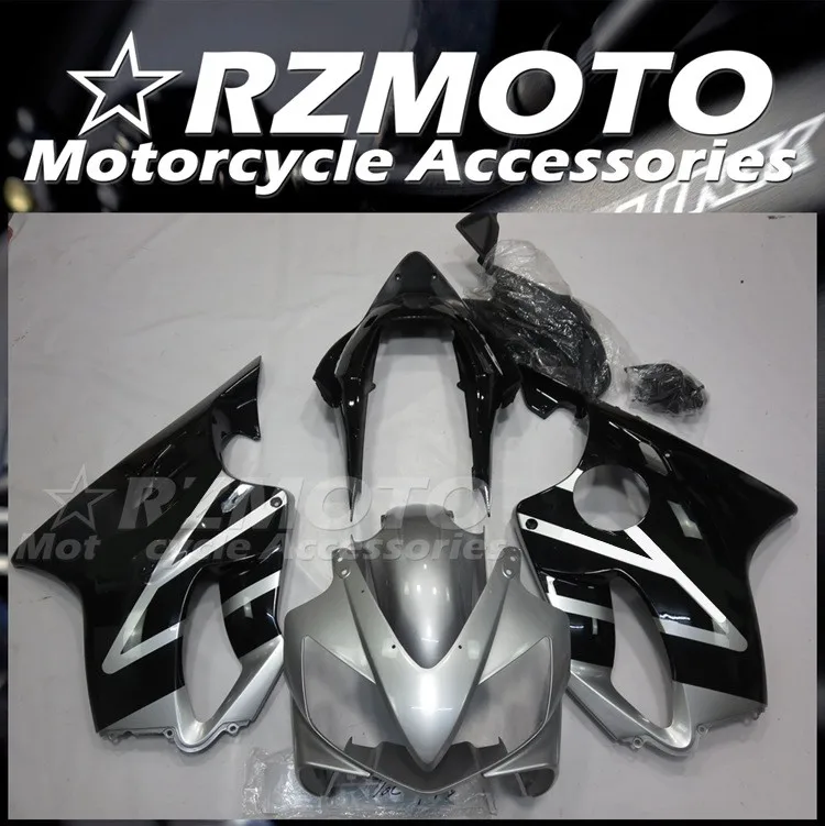 Двойной обтекатель из АБС-пластика для HONDA CBR600 F4i 2004 2005 2006 04 05 06 07 FS кузов серебристый