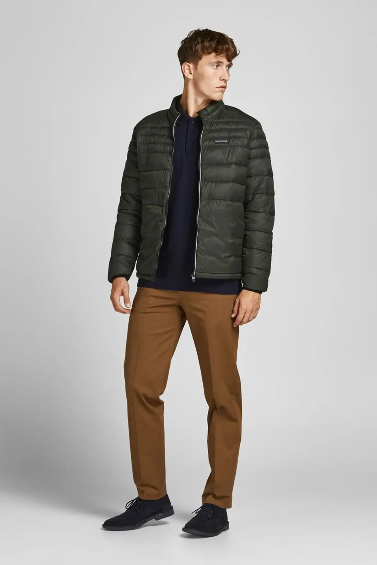 Мужская куртка с воротником-стойкой Jack &amp Jones jones 12189878 туркейсское качество