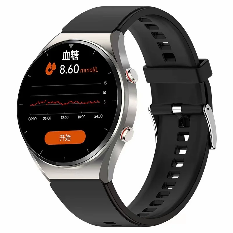 

Healthy Man Watch Men Smartwatch Blood Sugar Women ECG+PPG Precise Body Temperature Wrist Heart Rate Monitor Pressure For Huawei
