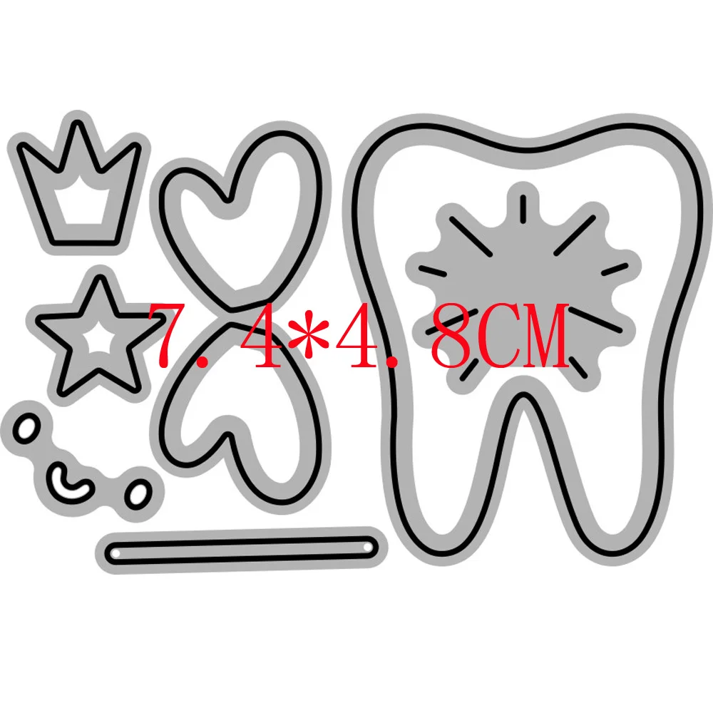 2023 AliliArts металлические режущие штампы зубы Фея Сделай Сам Скрапбукинг Фотоальбом