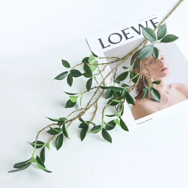 

DociDaci Роскошные Tenuifolia Ficus ветка дерева искусственные растения длинная ветка дома свадьба Рождественский стол искусственное цветочное украшение
