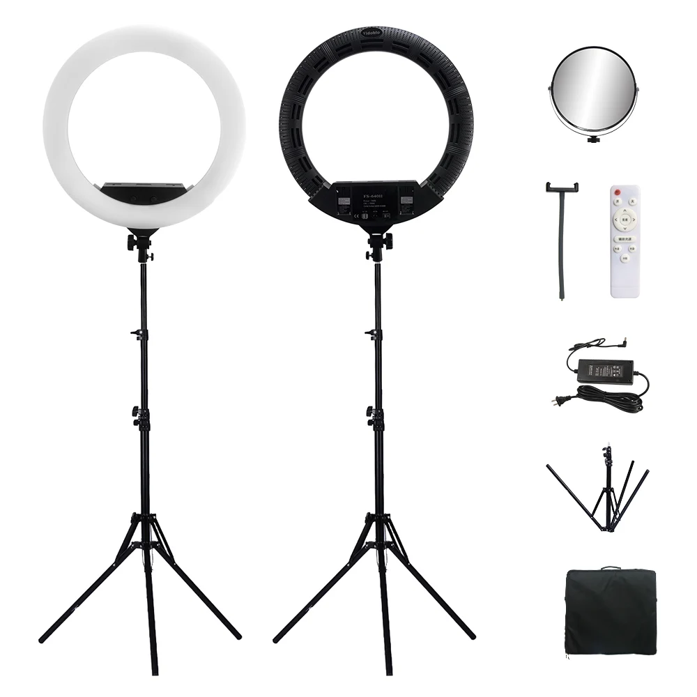

100W Ring light For Makeup Live Fill Light Ring Light 22" LED Selfie Super Bright Lamp Kit YouTube Lamp Photo Video Camera FS640